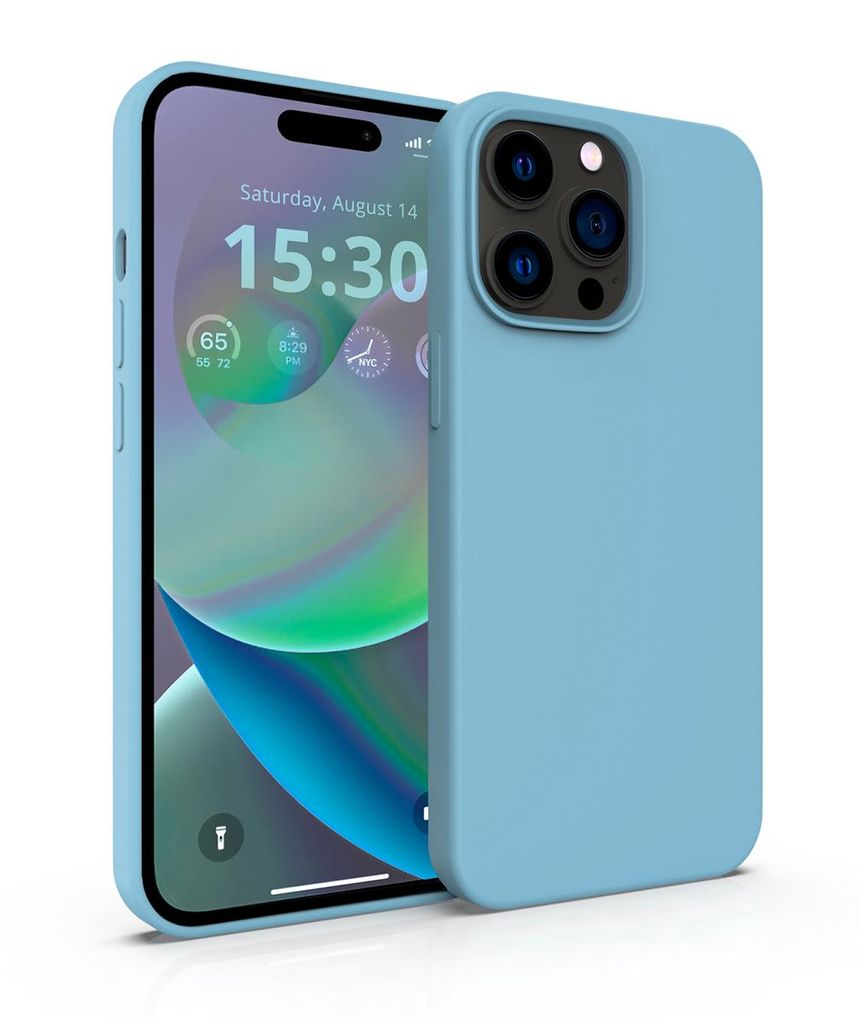 MyGadget Hülle kompatibel mit Apple iPhone 14 Pro Max - Gummierte Handyhülle - 3 Layer Struktur Schutzhülle mit Soft Inlay & Hardcase Cover auß...
