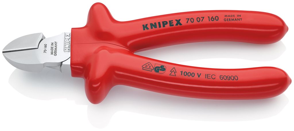 Seitenschneider L.160mm tauchisol.KNIPEX