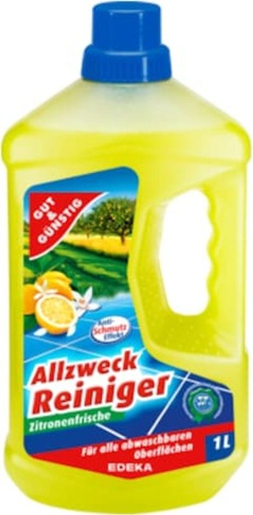 Gut & Günstig Zitronenduft Allzweckreiniger 1,0 l Produktbild 