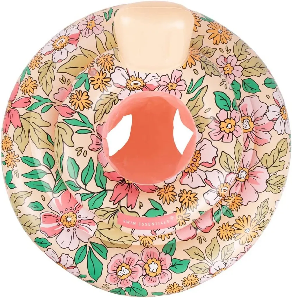 Bouée bébé fleur 69 cm Swim Essentials : idéale pour vos vacances