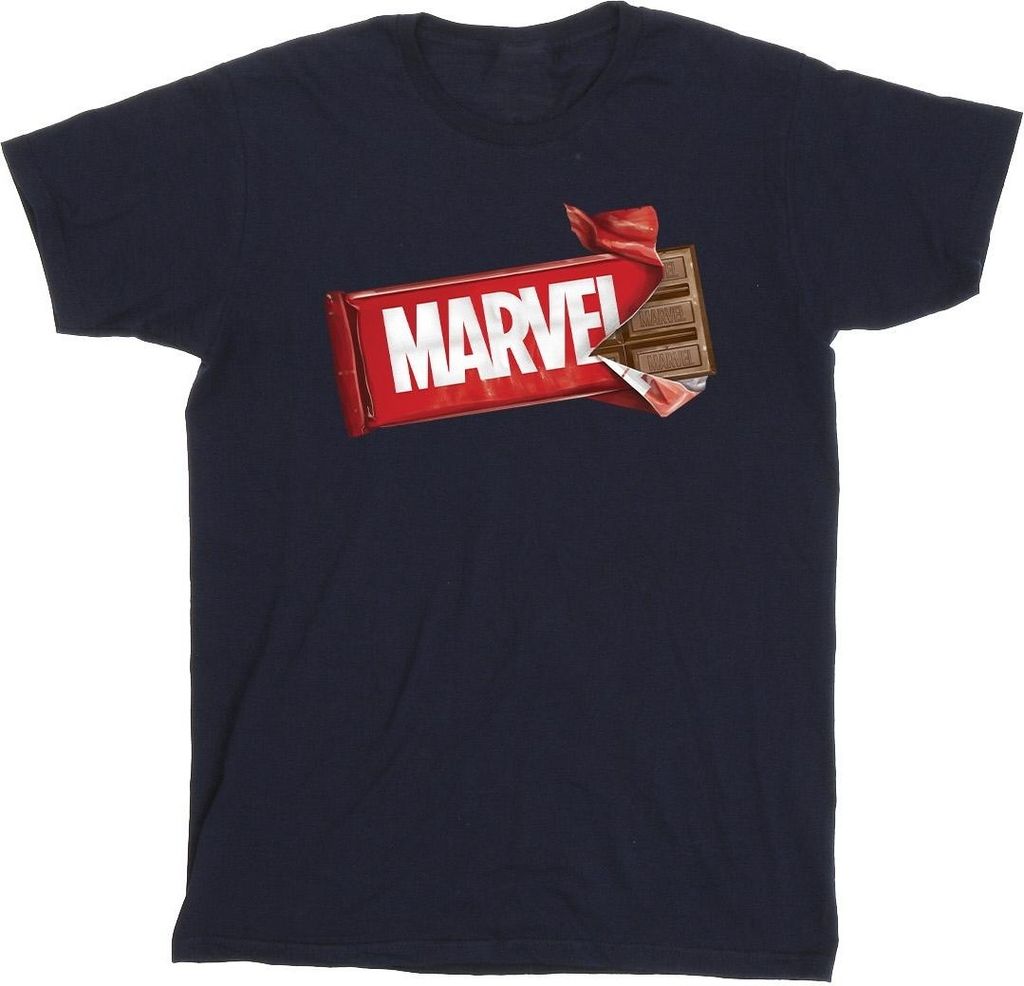 Marvel Universe - "Marvel" T-Shirt für Herren BI51460 (XL) (Marineblau)