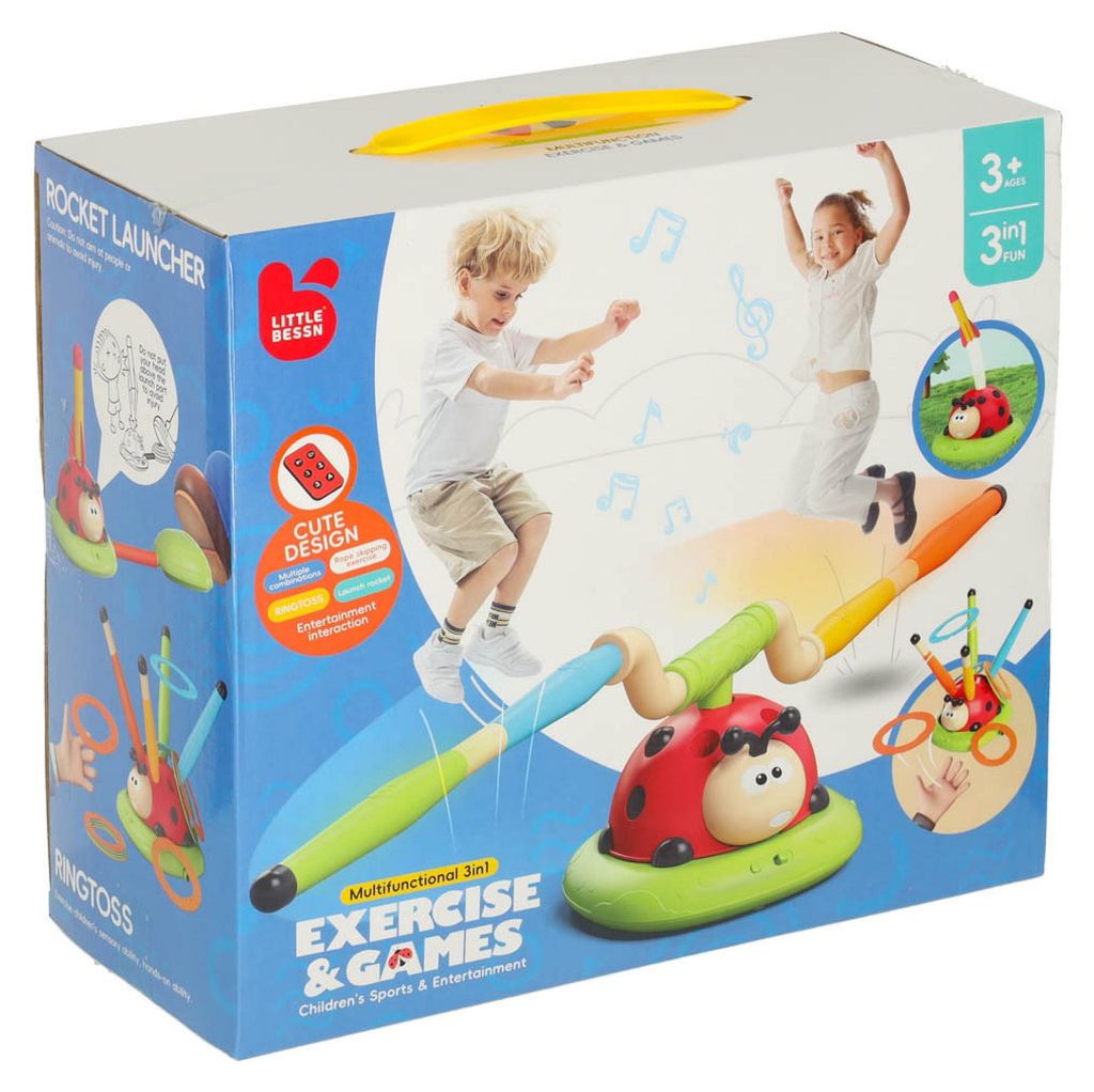KIK Geschicklichkeitsspiel für Kinder Marienkäfer 3-in-1 Produktbild 