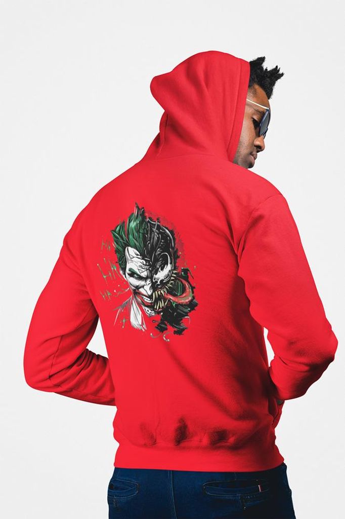 D&B Uni Hoodie ZIPMO00017 Joker Rot-Größe 3XL