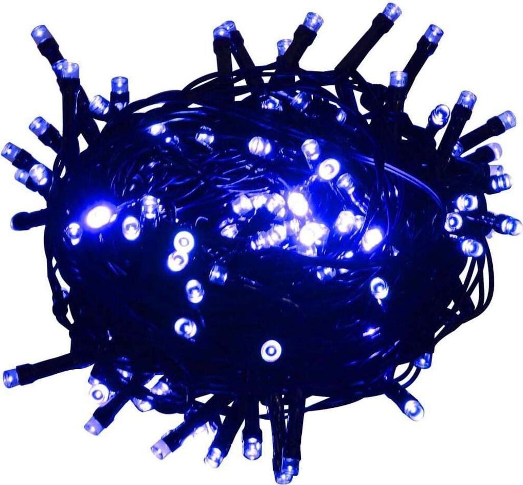 vidaXL Guirlande lumineuse LED avec 2000 LED bleu 200 m PVC Image du produit 