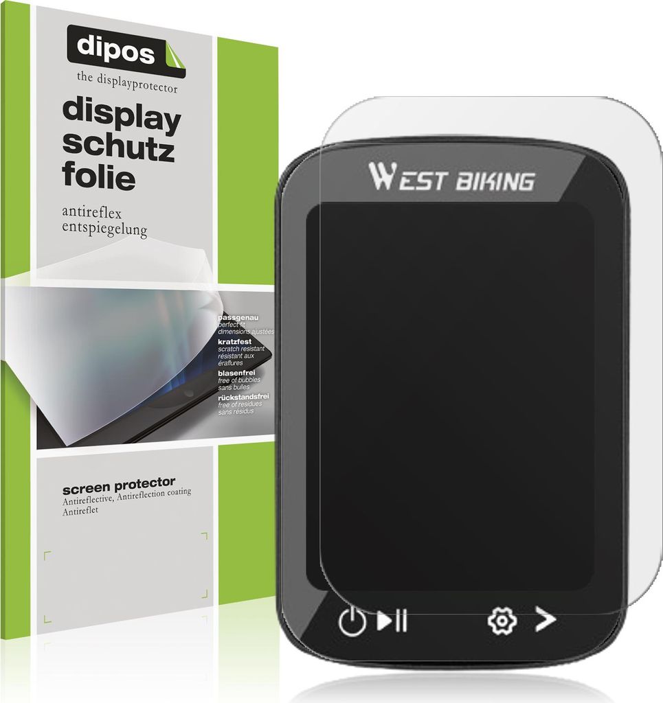 4x Schutzfolie für Yongness Bike Computer matt Displayschutzfolie Folie Display Schutz dipos