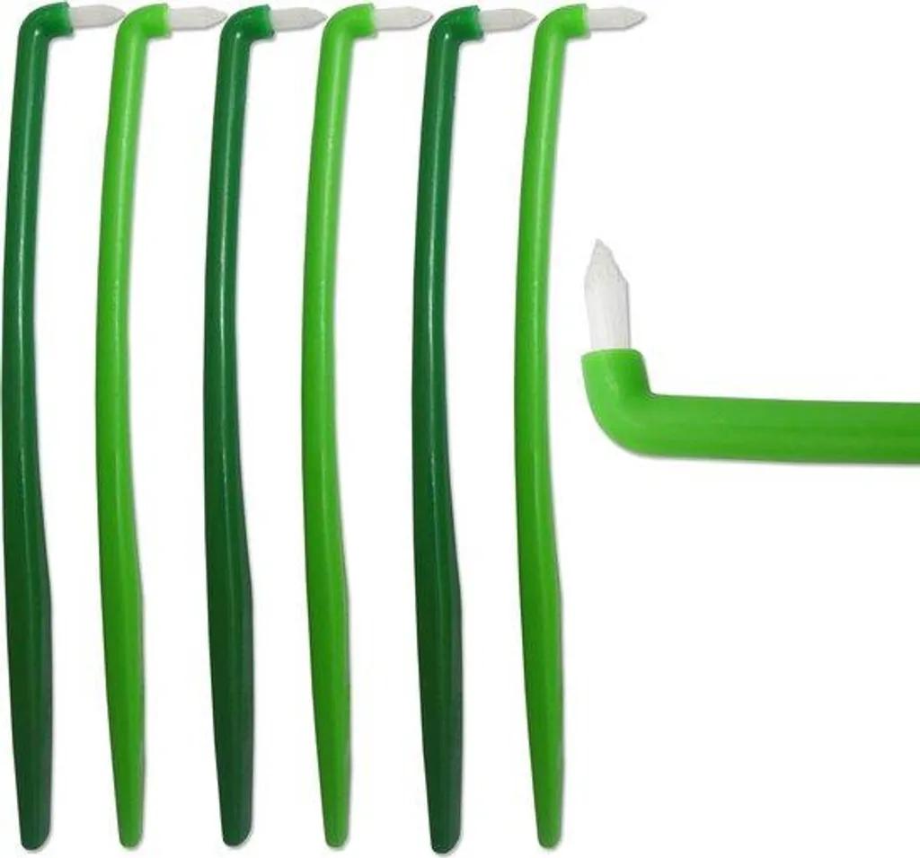 Lot de 6 brossettes orthodontiques fines pour espaces interdentaires