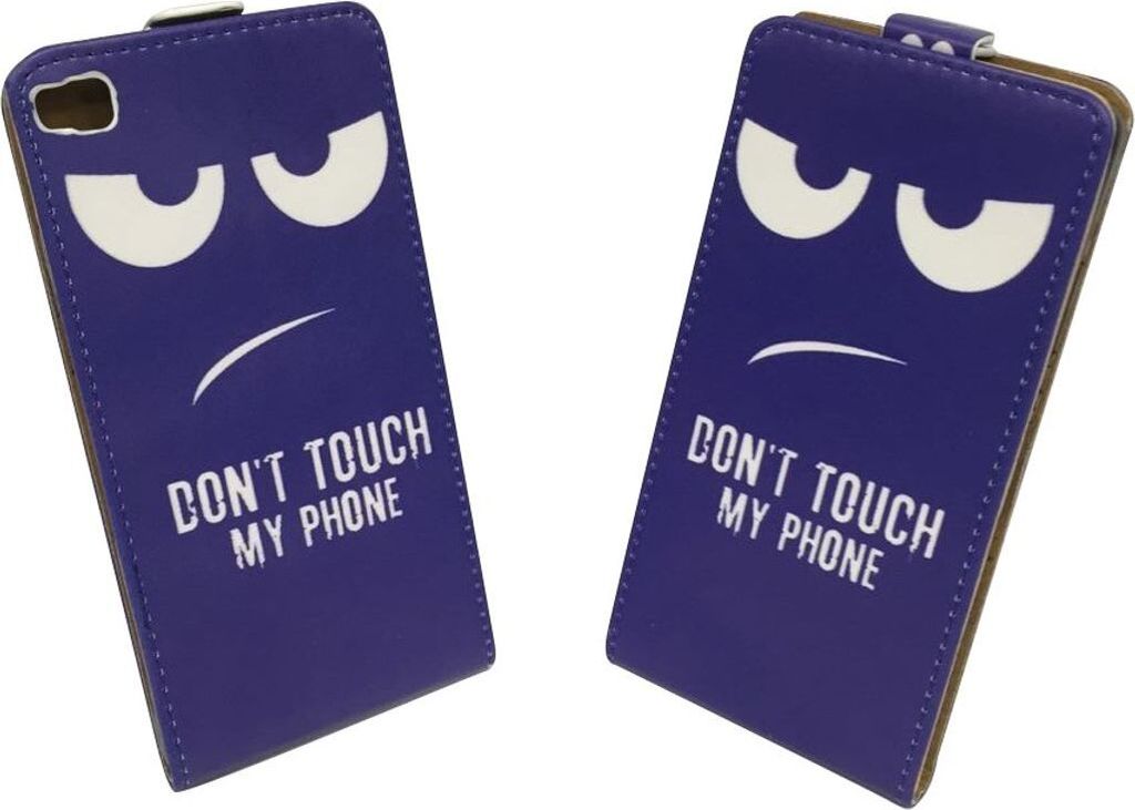 Dont Touch My Phone Handyhülle Huawei P8 Klapphülle Flip Case