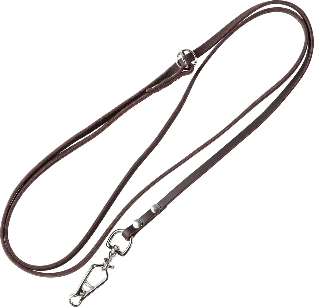 Laisse cuir robuste 4wild 240 cm : fini les mains brûlées par le nylon