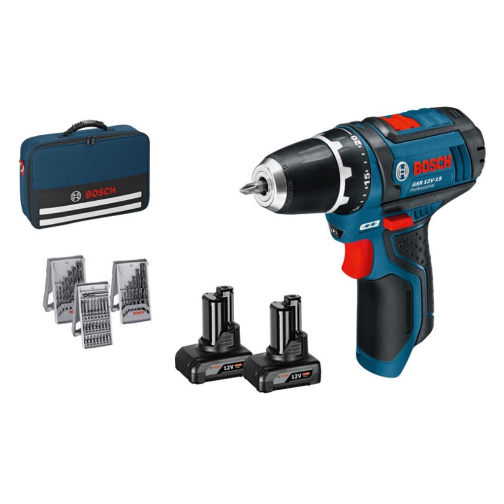 Bosch akumulatorowa wiertarko-wkrętarka GSR 12V-15 (10,8V) Zdjęcie produktu 