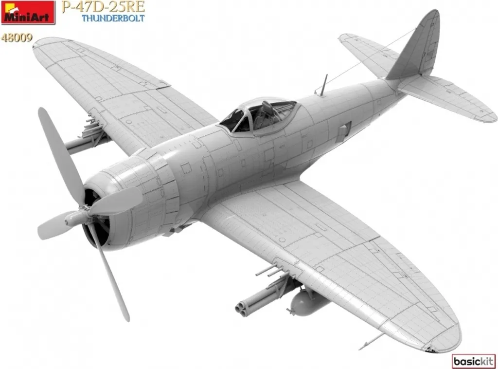 Kit MiniArt P-47D-25RE Thunderbolt 1:48 avec détails en plastique - 2
