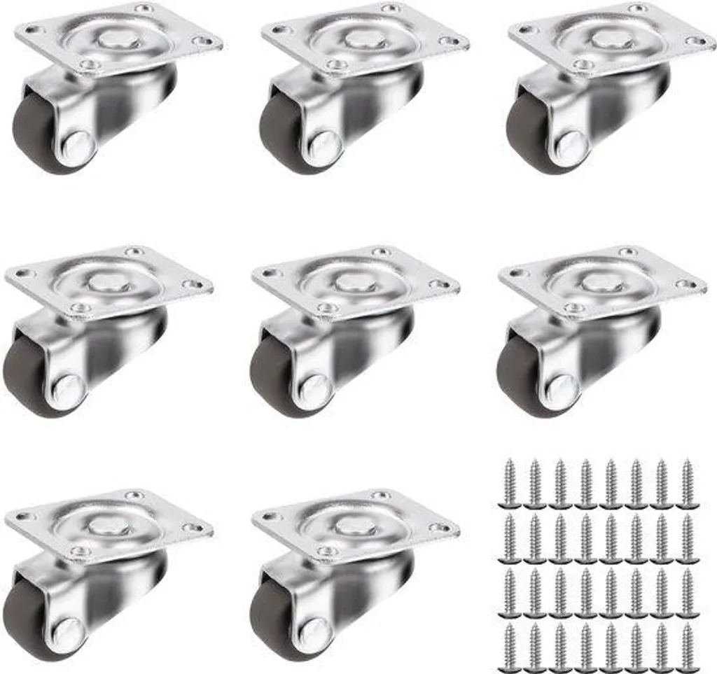Roulettes anti-rayures pour sols fragiles - Solution silencieuse 12 mm