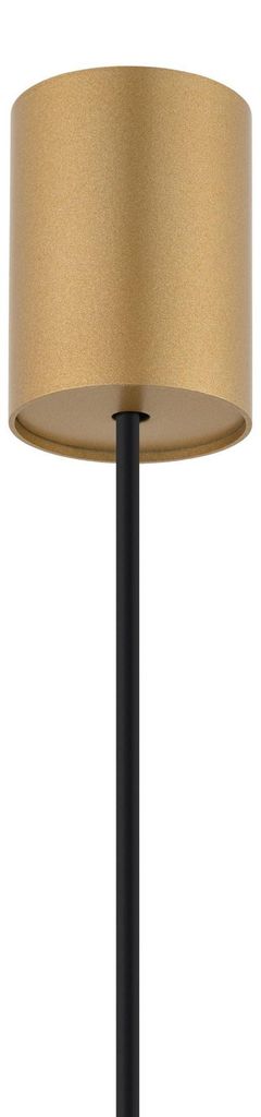 Pendelleuchte Metall G9 D: 2,5 cm rund H: max. 205 cm in Gold matt Modern