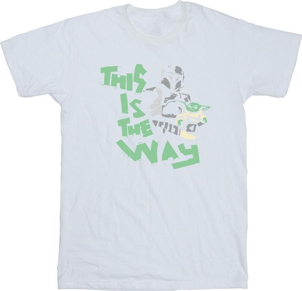 Star Wars - "The Mandalorian This Is The Way" T-Shirt für Herren BI47369 (XL) (Weiß)
