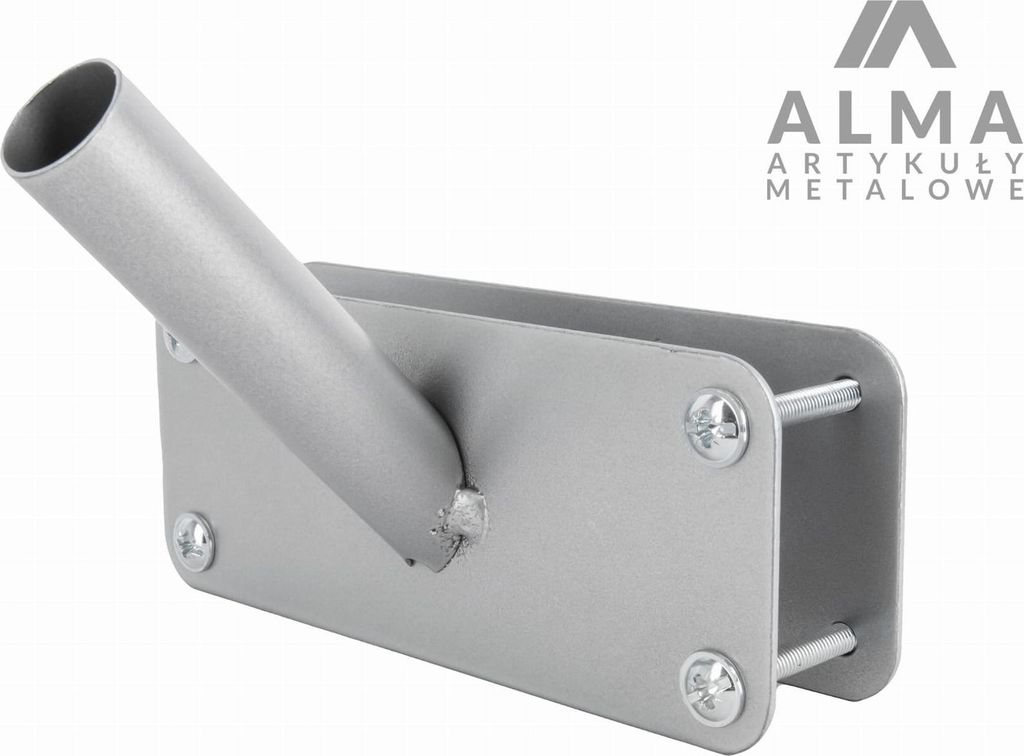 Supporto per bandiera da balcone in metallo, grigio Immagine del prodotto 