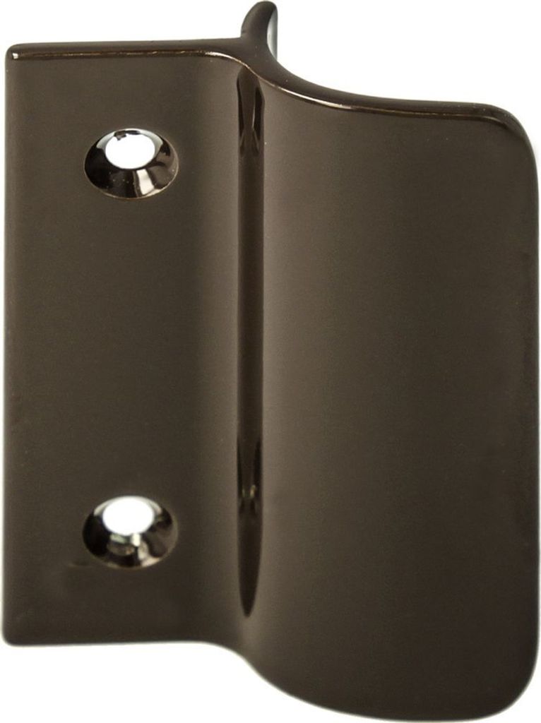 Alu Balkontür Ziehgriff mit Steg - Braun RAL 8019