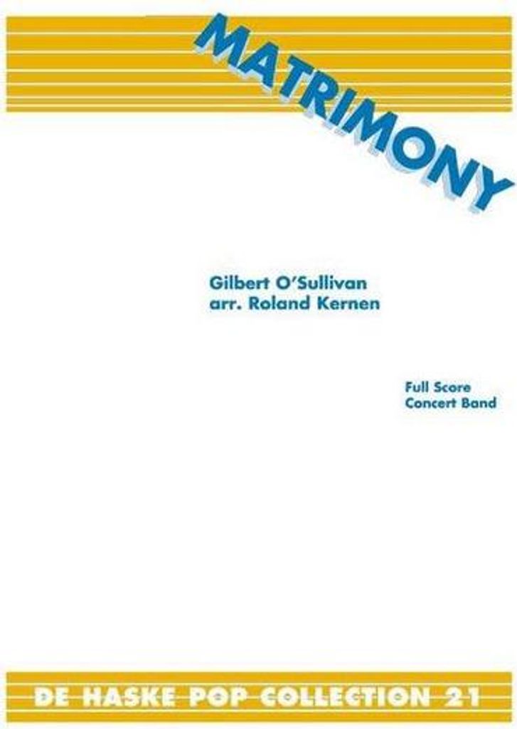 Gilbert O'Sullivan MatrimonyConcert Band/Harmonie