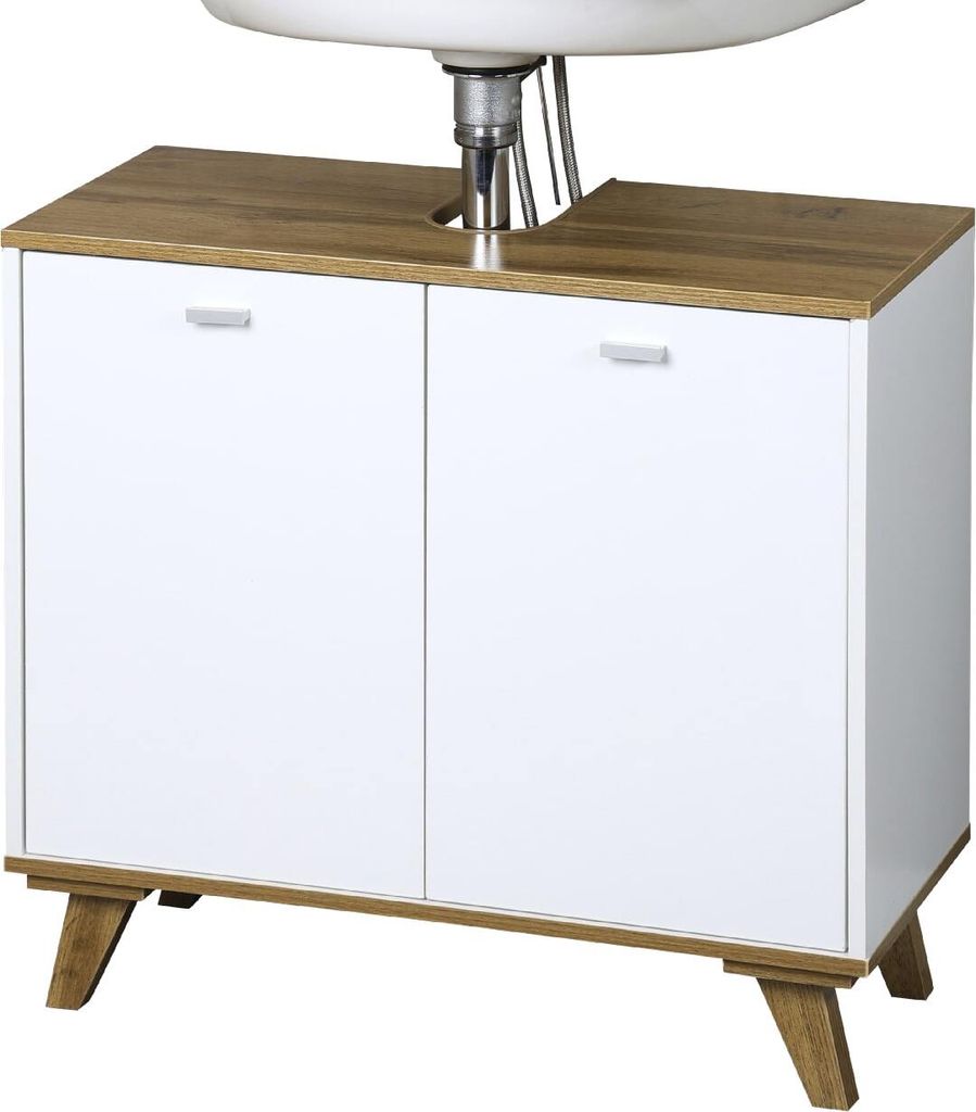 Kesper Waschbeckenschrank 60x28x55 cm weiß Produktbild 