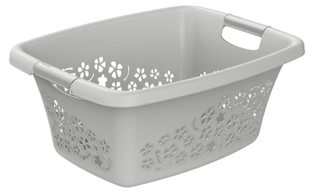 Rotho cesto portabiancheria 25L Flowers - cesto Immagine del prodotto 