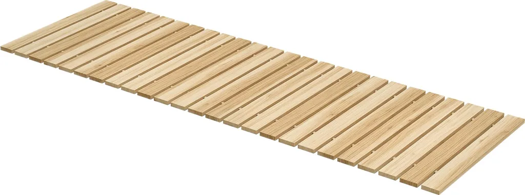 Outsunny Chemin de Jardin Enroulable en Bois de Pin Massif 120 x 38 cm