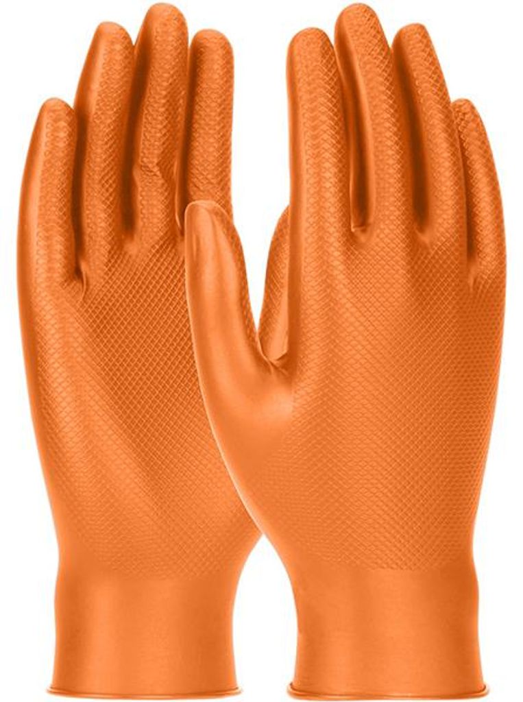 Gant à usage unique T 8 en nitrile ambidextre avec finition Image du produit 