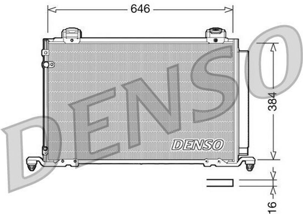 DENSO DCN50026 - OE 8845005120 Klimakondensator mit Trockner für Avensis (T25)