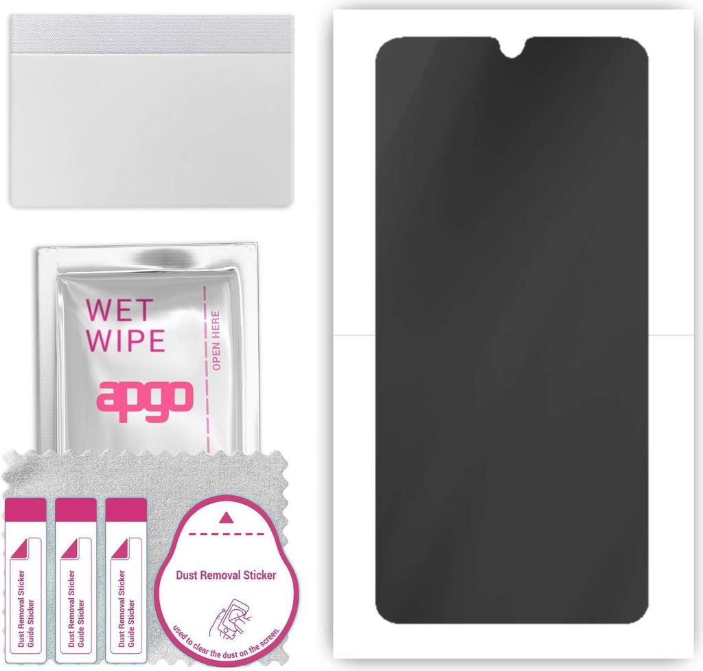apgo Hydrogel Blickschutzfolie, Matt, kompatibel mit ZTE Blade V10, Privacy Displayschutzfolie, Schutzfolie mit Positionierhilfe, Anti-Spy, kratzfe...