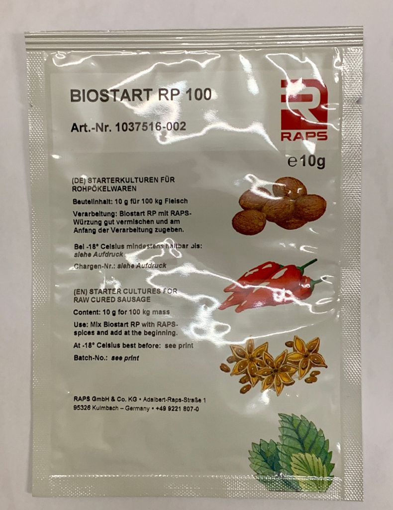 Raps Biostart RP 100 Starterkulturen für Rohpökelwaren 10g Produktbild 