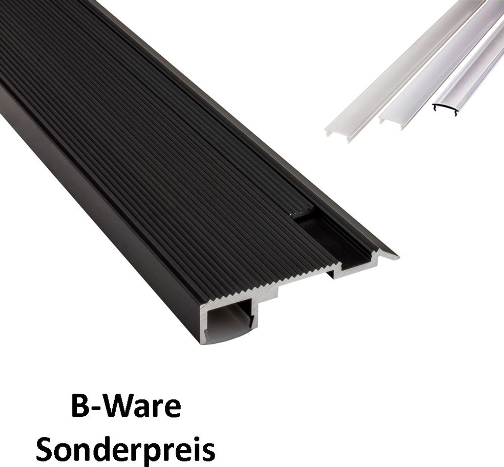 - T-STA LED Alu Treppenprofil Treppenwinkel Profil Stufen Produktbild 