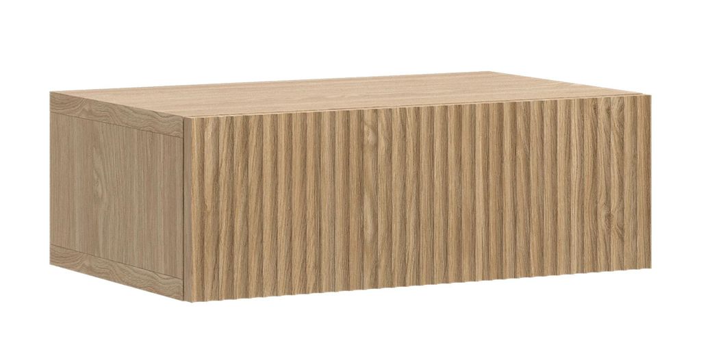 Selsey Nolie - Nachtkonsole mit Schubalde, Eichenholzoptik, Produktbild 