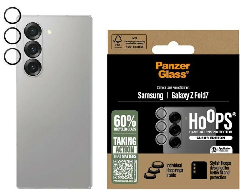 PanzerGlass Hoops Transparent Camera Lens Protector Samsung Galaxy Z new Fold7 | Fold 7, Samsung, Samsung - Galaxy New Z Fold7 Ultra, Samsung ...