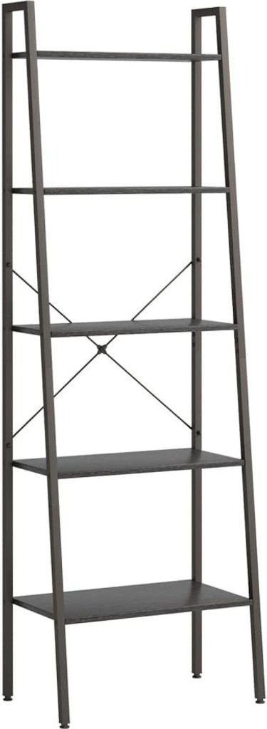 vidaXL Standregal mit 5 Böden Schwarz 56x35x174 cm Produktbild 