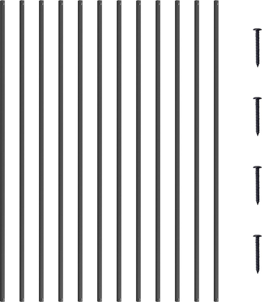 Kovové zábradlí na schody, 13 x 1118 mm, čtvercové, Obrázek produktu 