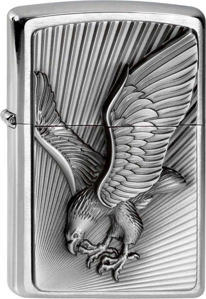 Zippo Feuerzeug 2003979 Eagle Benzinfeuerzeug aus Messing Produktbild 
