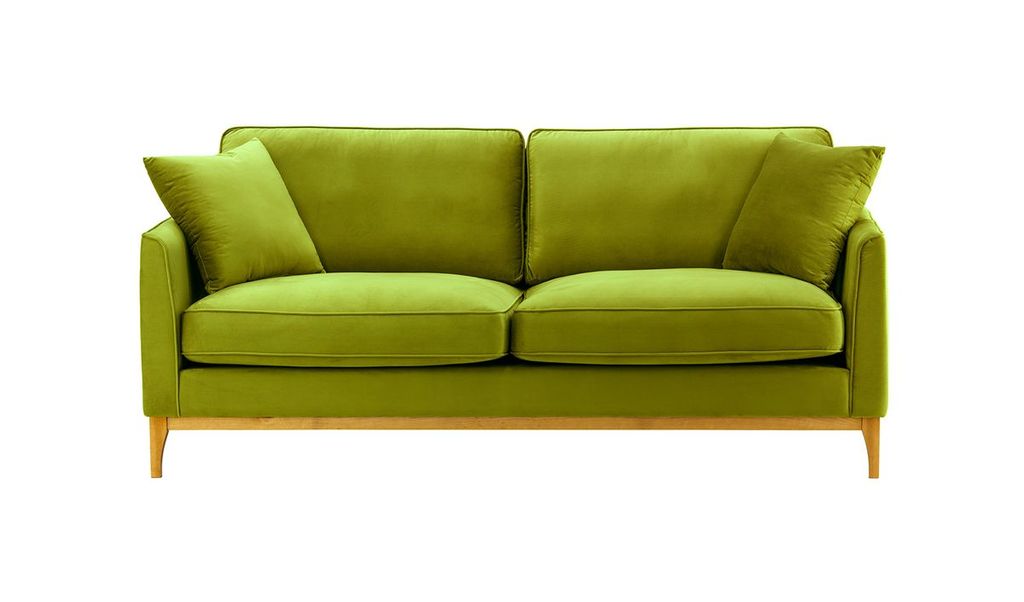 SLF24 - Dreisitzer-Sofa Linara - olivgrün - Velluto 9
