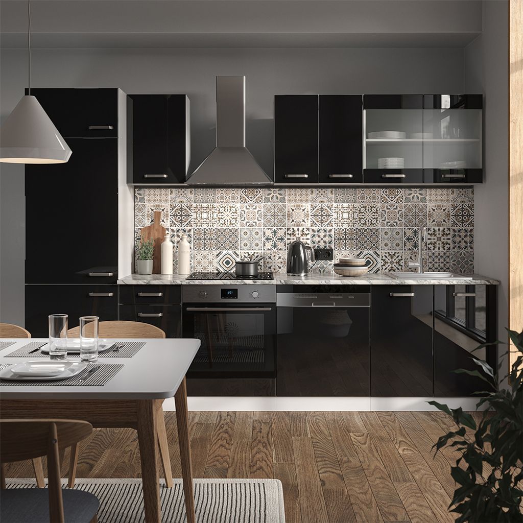 CUISINE R-LINE 300CM ANTHRACITE BRILLANT/BLANC VICCO Comparer les CUISINE R-LINE 300CM ANTHRACITE BRILLANT/BLANC VICCO Comparer les