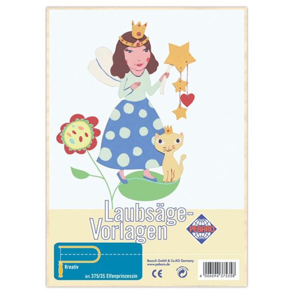 Sperrholz Laubsägevorlage Elfenprinzessin Elfe Pebaro 375/3S