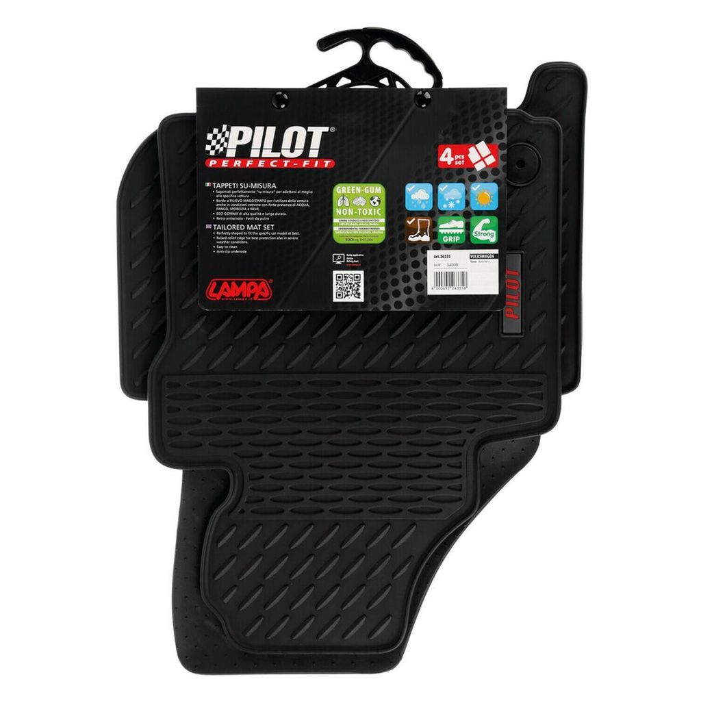 PILOT Fußmatten Set für VW TOURAN (1T1, 1T2) Vorne+Hinten