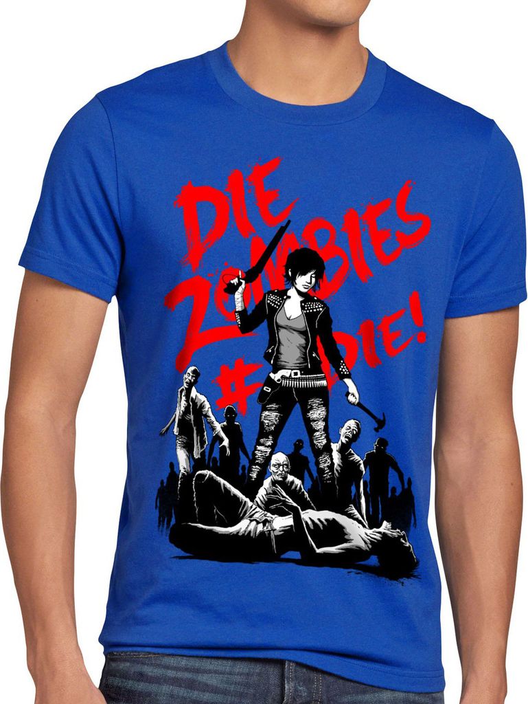 style3 Die Zombie Herren T-Shirt walking horror dixon the halloween dead