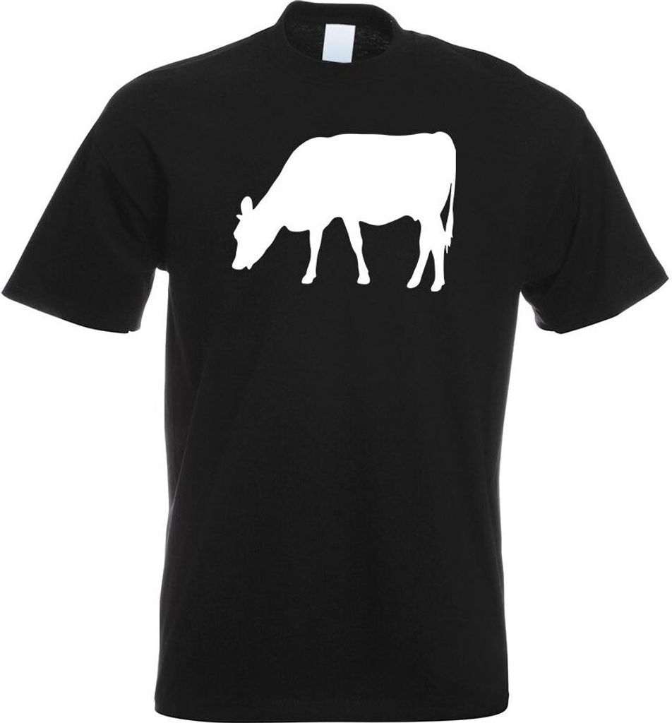 Kiwistar - T-Shirt - schwarz - Kuh - Rind - Bauernhof Herren Funshirt Bedruckt Design Sprüche Spruch Motive - mit Motiv Bedruckt - Funshirt Design...