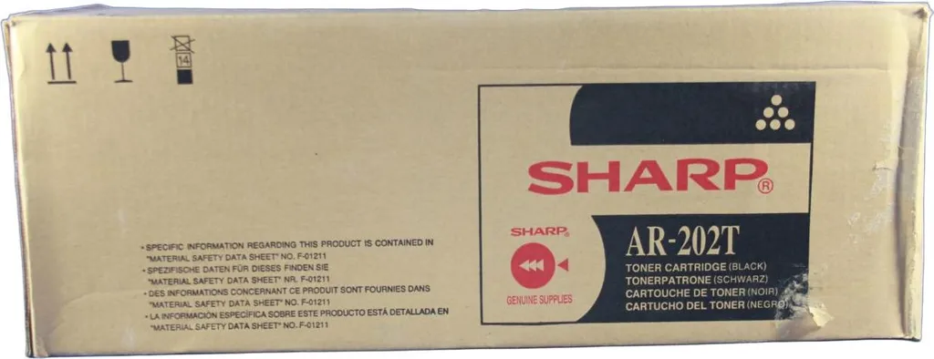 Toner noir Sharp AR-202T pour consommables professionnels de bureau