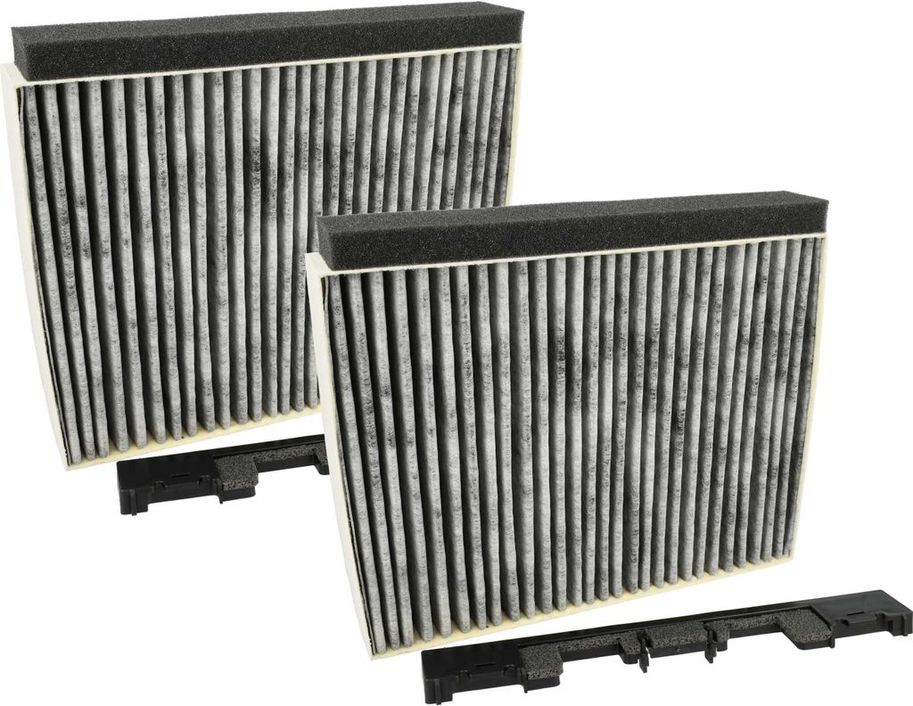vhbw 2x Aktivkohlefilter kompatibel mit Bosch DWA06D650/02, DWA067A50/02, DWA09E650/03, DWK098E50/01, DIA09T850/04 Dunstabzugshaube + Halterahmen