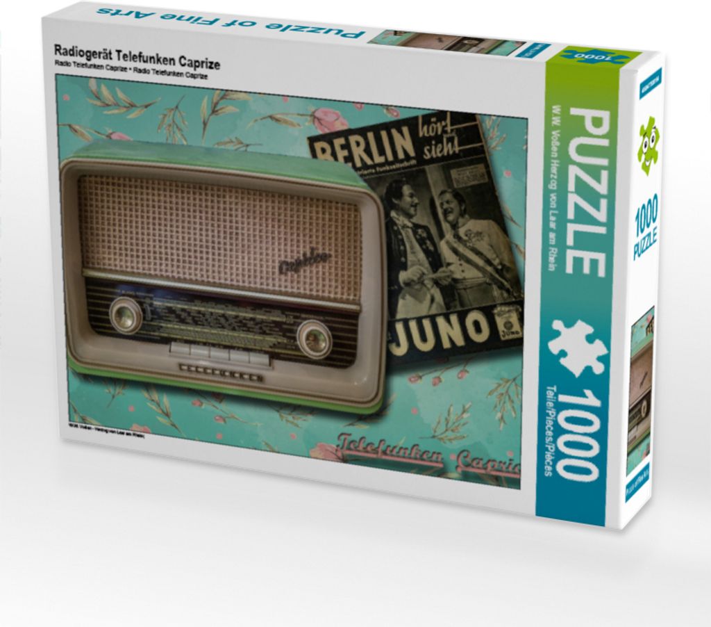 CALVENDO Puzzle Radiogerät Telefunken Caprize | 1000 Teile Lege-Größe 64x48cm Foto-Puzzle für glückliche Stunden