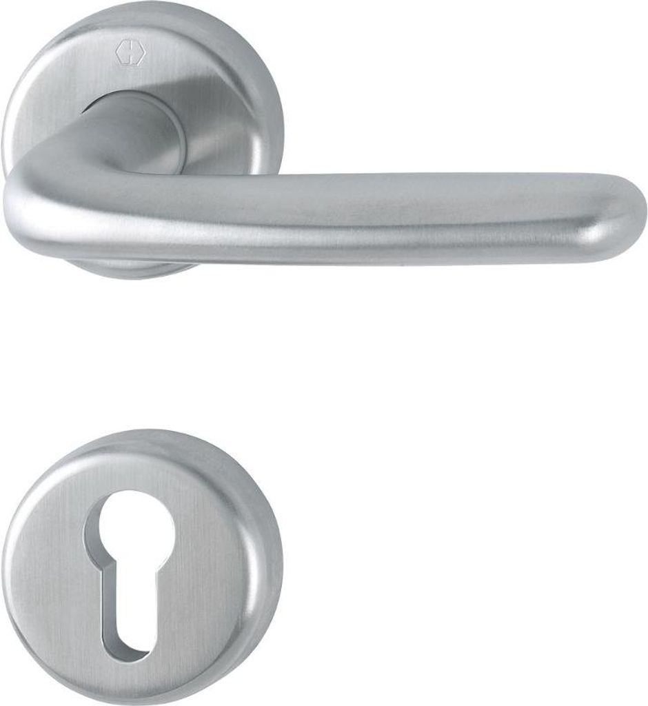 HOPPE Rosetten-Garnitur Cardiff Edelstahl matt E1850Z/17KV/17KVS - 3216641