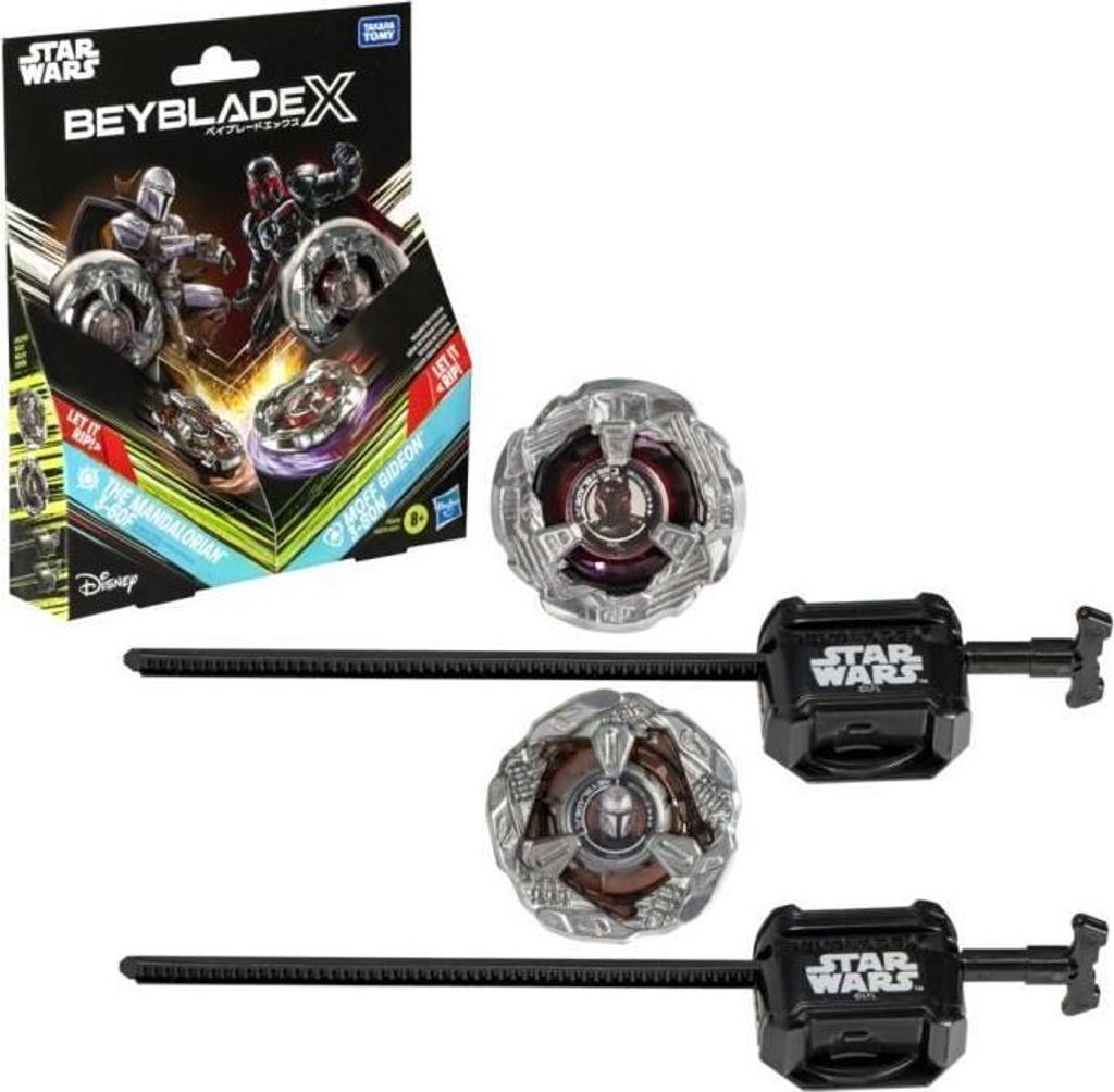 Beyblade X Kreisel Multipack, The Mandalorian 3-60F, Moff Gideon 3-80N, Star Wars, Ab 8 Jahren, 2er Pack