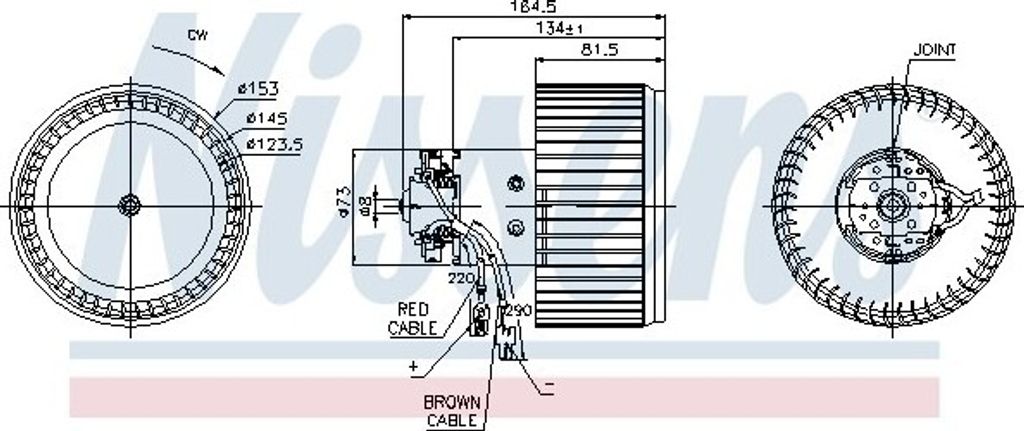 NISSENS 87093 Innenraumgebläse