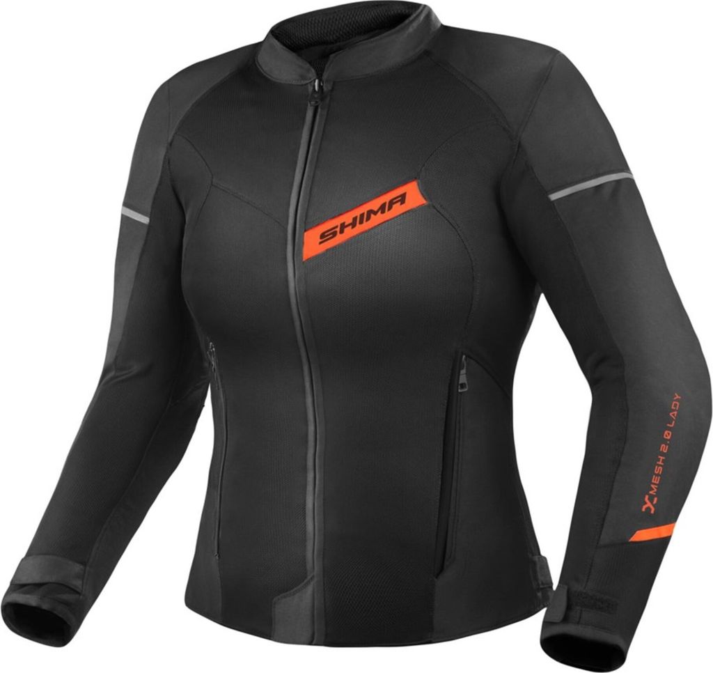 SHIMA X-Mesh 2.0 Damen Motorrad Textiljacke, schwarz/rot, M