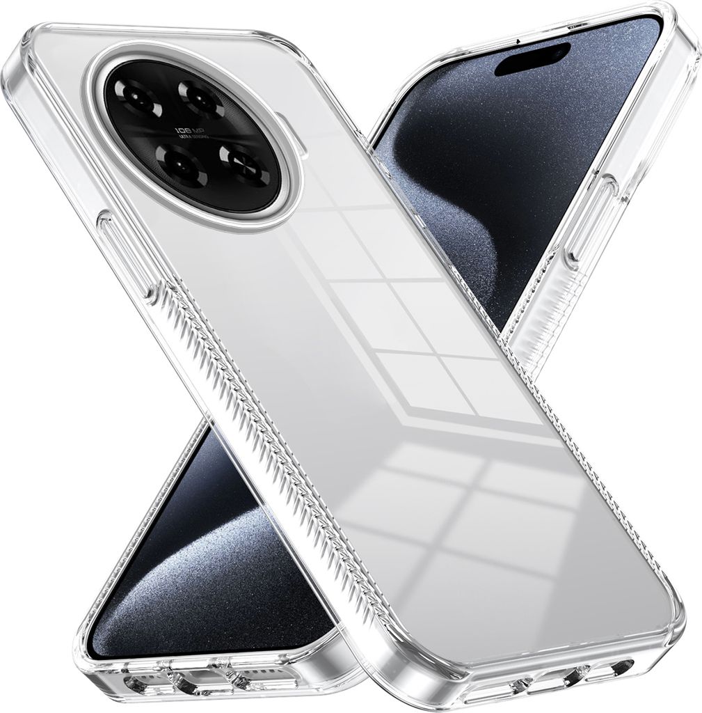 Hülle für Tecno Spark 20 Pro+ Rutschfest Kristallklare Stoßfeste TPU Bumper Handyhülle Transparent