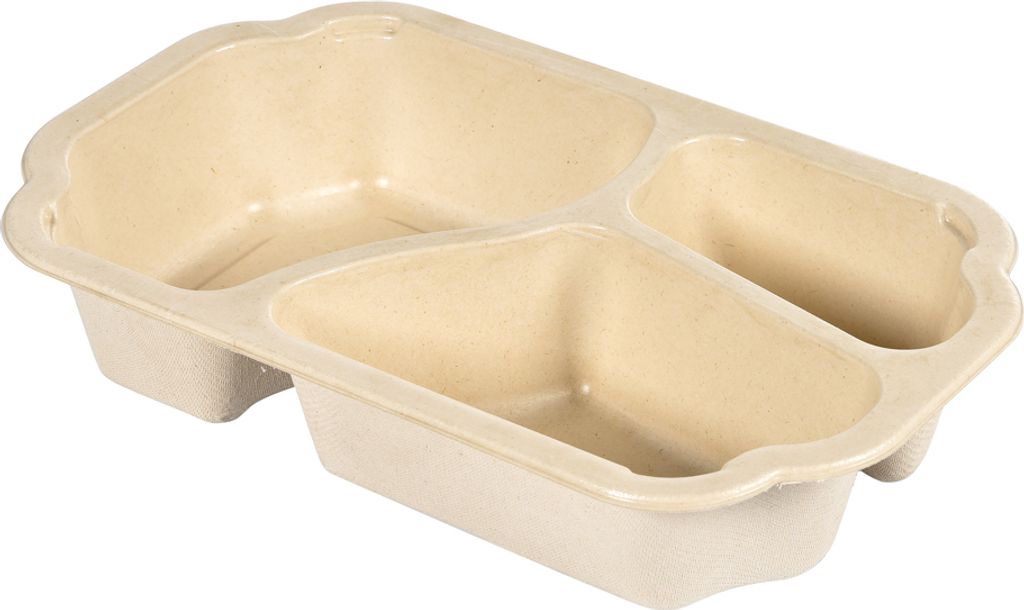 Duni Tray Take Away Fibre 3 geteilt 540/340/180 ml