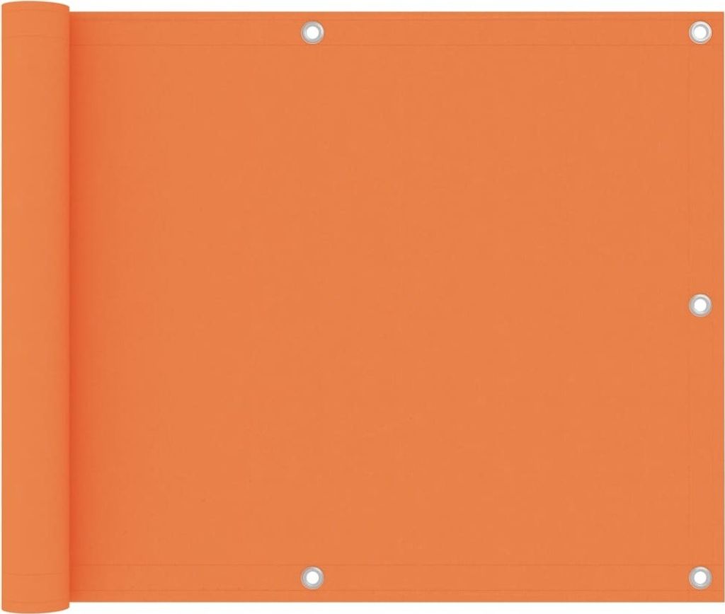 Balkon-Sichtschutz Orange 75x500 cm Oxford-Gewebe
