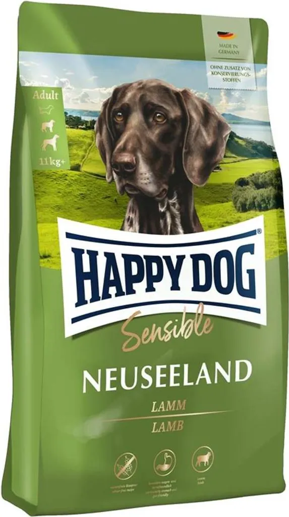 Croquettes Agneau et Moule HappyDog pour Chien Sensible Format de 4kg